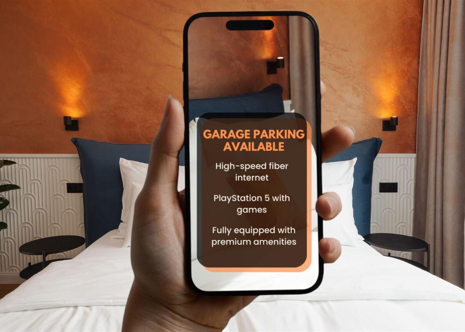 Luxury Sunny Home - Garage Parking, Metro, Balcony, Ps5 With Games براغ المظهر الخارجي الصورة